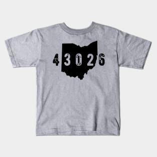 43026 Zip Code Hilliard Columbus OHIO Kids T-Shirt